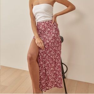 Reformation || Zoe Skirt || Flower Girl || 0 || NWT ||